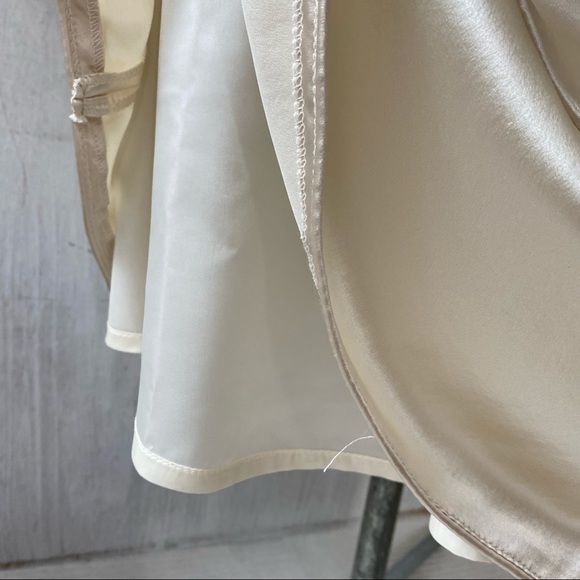 SOLD $$$  J Peterman Size 16 Champagne Beige Silk Satin Sleeveless Dress + Belt - Picture 8 of 11